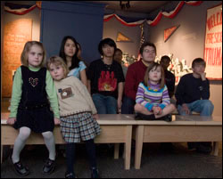 Students at the National Churchill Museum