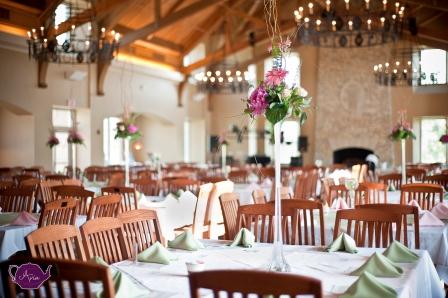 event set up Backer Dining Hall